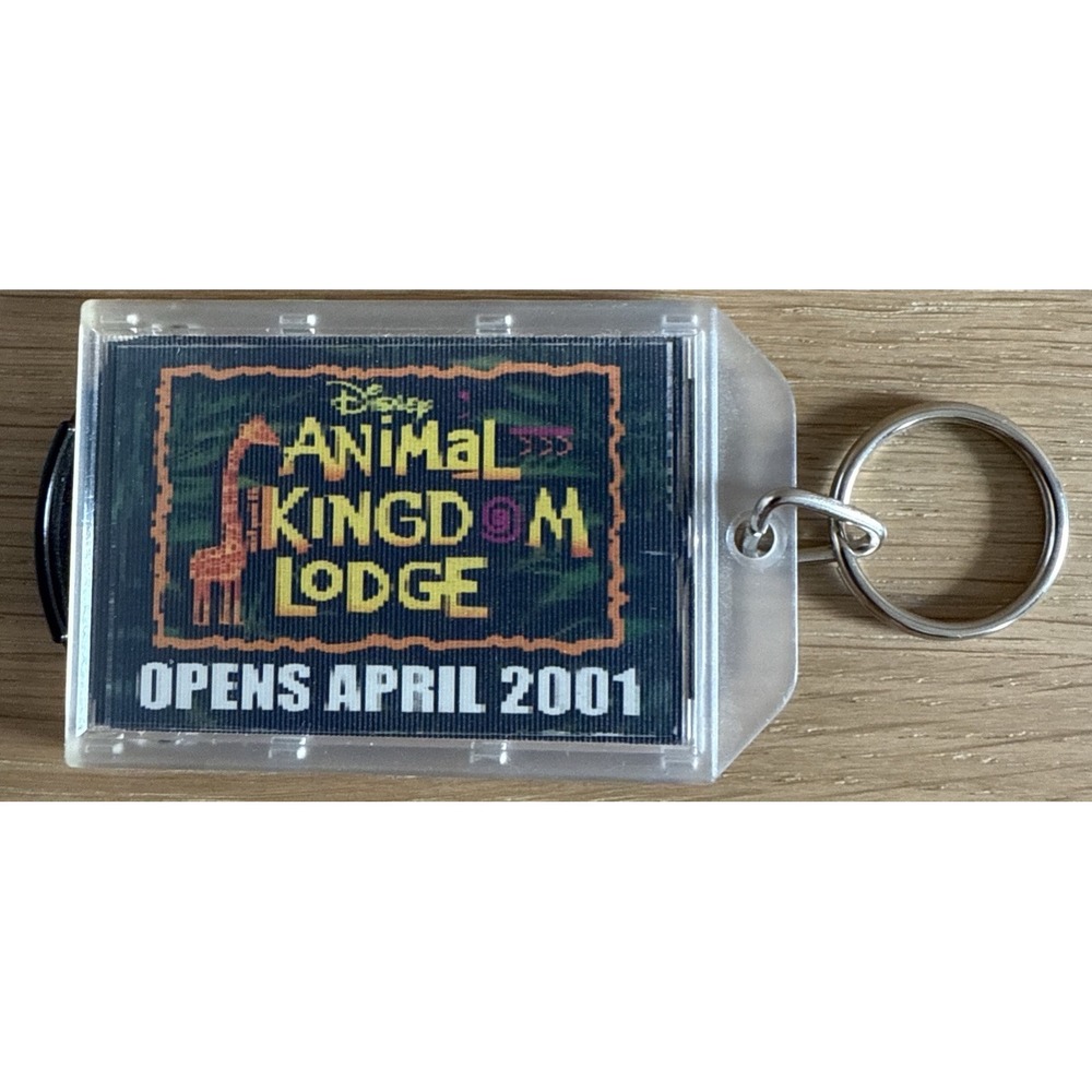Animal Kingdom Lodge Opensโ April 2001 Promotional Keychain Walt Disney World